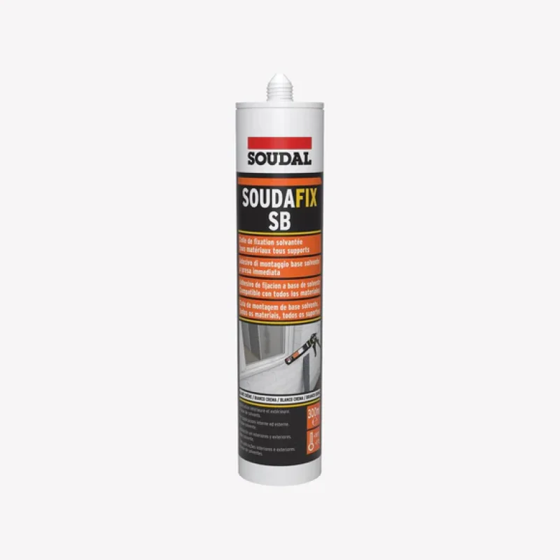 adesivo-soudafix-sb-soudal-branco-300ml ADESIVO SOUDAFIX SB SOUDAL 128786 BRANCO 300 ML - Image 1