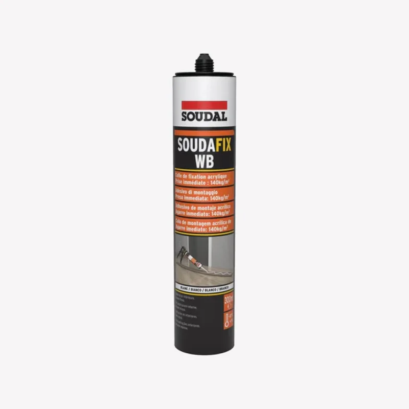 adesivo-soudafix-wb-branco-soudal-300ml ADESIVO SOUDAFIX WB BRANCO SOUDAL 128787 300 ML - Image 1