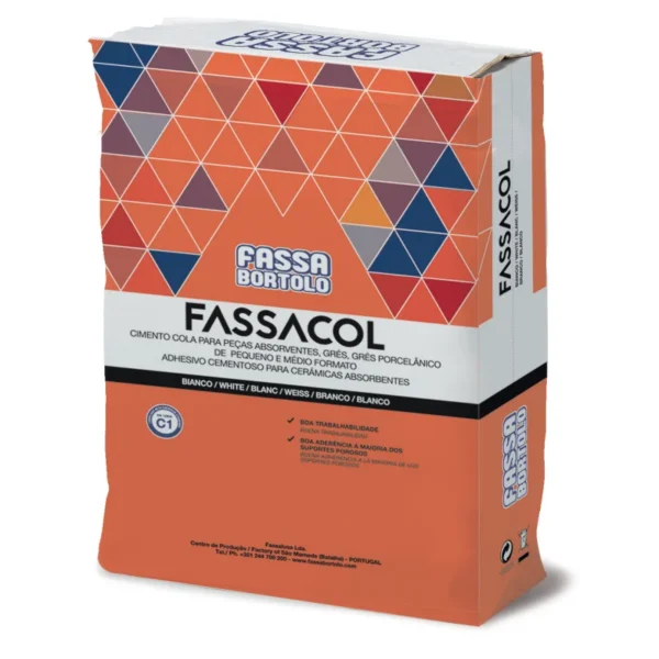 CIMENTO COLA FASSA FASSACOL BRANCO 25 KG 1067