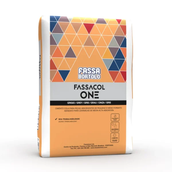CIMENTO COLA FASSA FASSACOL ONE CINZA 25 KG 1188