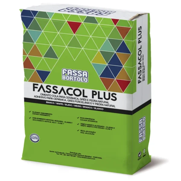CIMENTO COLA FASSA FASSACOL PLUS BRANCO 25 KG 1072