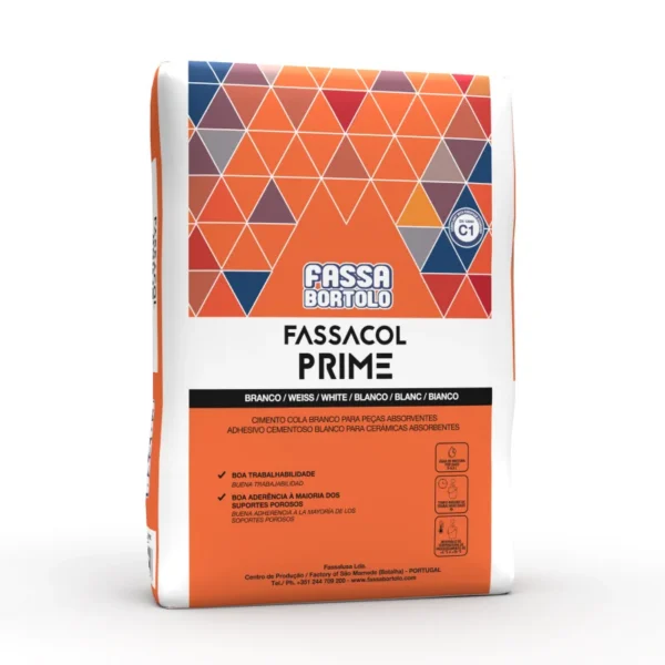 CIMENTO COLA FASSA FASSACOL PRIME BRANCO 25 KG 1782
