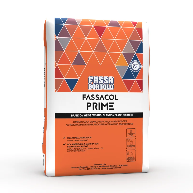 cimento-cola-fassa-fassacol-prime-25kg CIMENTO COLA FASSA FASSACOL PRIME BRANCO 25 KG 1782 - Image 1