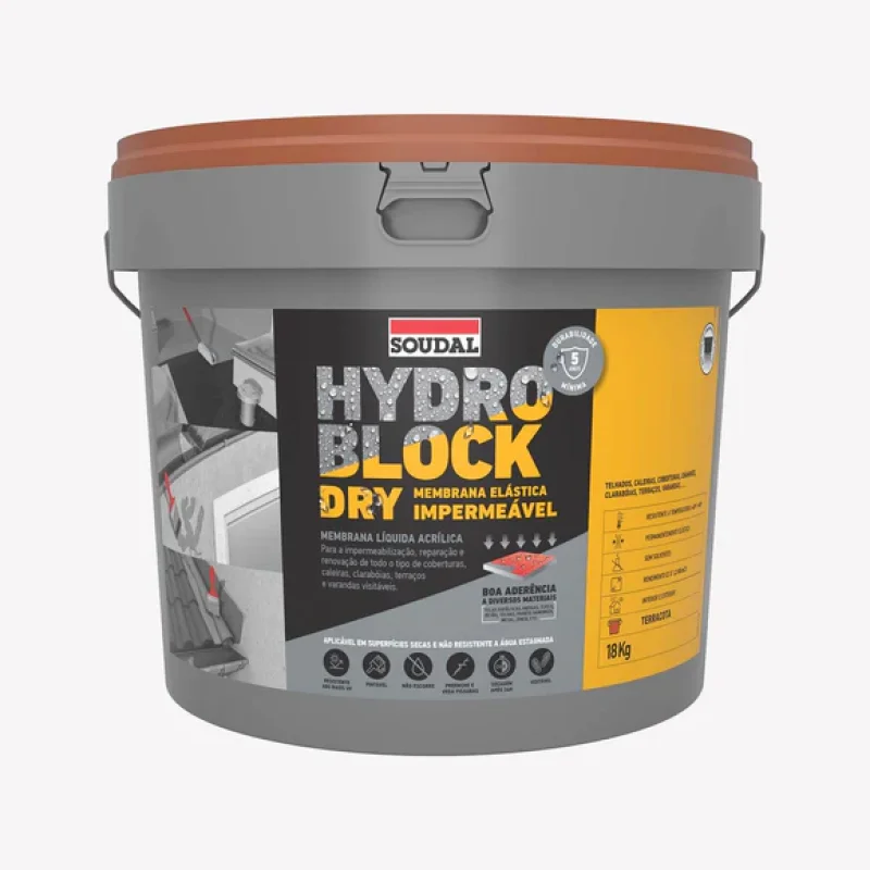 hydro-block-dry-terracota-18kg-soudal HYDRO BLOCK DRY TERRACOTA 18KG 158451 - Image 1