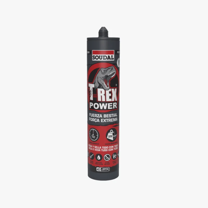 selante-t-rex-power-preto-soudal-290ml SELANTE T-REX POWER PRETO SOUDAL 121890 290 ML - Image 1