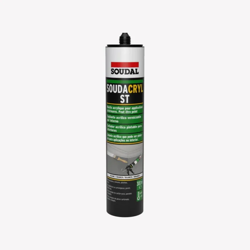 silicone-soudacryl-st-branco-soudal-300ml SILICONE SOUDACRYL ST BRANCO SOUDAL 300 ML 128778 - Image 1