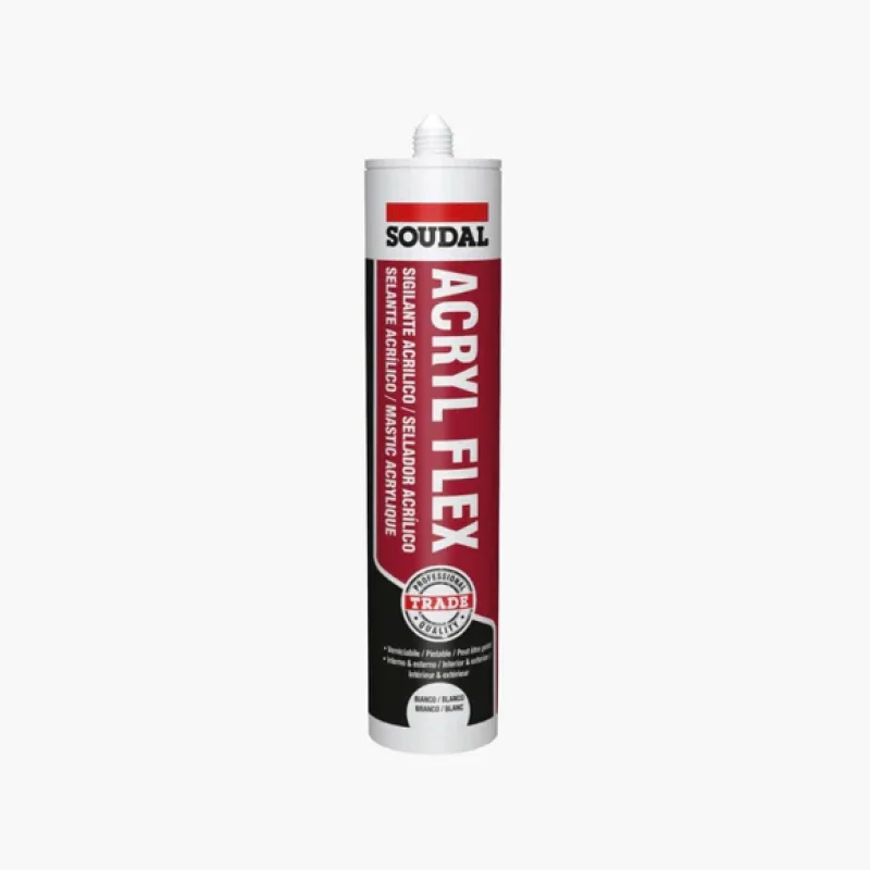 soudal-acryl-flex-white-300ml SOUDAL ACRYL FLEX WHITE 300ML IT/ES/PT/F - Image 1