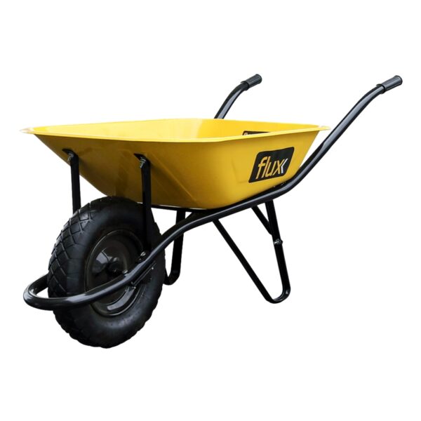 CARRO DE MAO AMARELO 65L C/ RODA PNEUMATICA - FLUX
