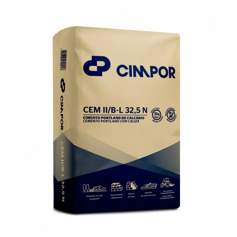 cim-cimpor-cemii-b-l-325n-25kg CIMENTO PORT. CIMPOR CEM II/BL32,5N 25KG PACOTÃO - Image 1