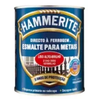 ESMALTE HAMMERITE DIRECTO A FERRUGEM 3 EM 1 VERMELHO 0,75 LT - ROBBIALAC