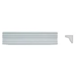 MOLDURA GESSO MARUXINA Nº41 1/2 CANA CON REDONDO 5*5.7 - 1.20mt