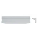 MOLDURA GESSO MARUXINA Nº7 1/2CANA 6*8 - 1.00 mt