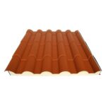 PAINEL SANDWICH MUNDITELHA IMITAR TELHA 40 ral8023/branco