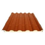 PAINEL SANDWICH MUNDITELHA IMITAR TELHA 40 ral8023/branco