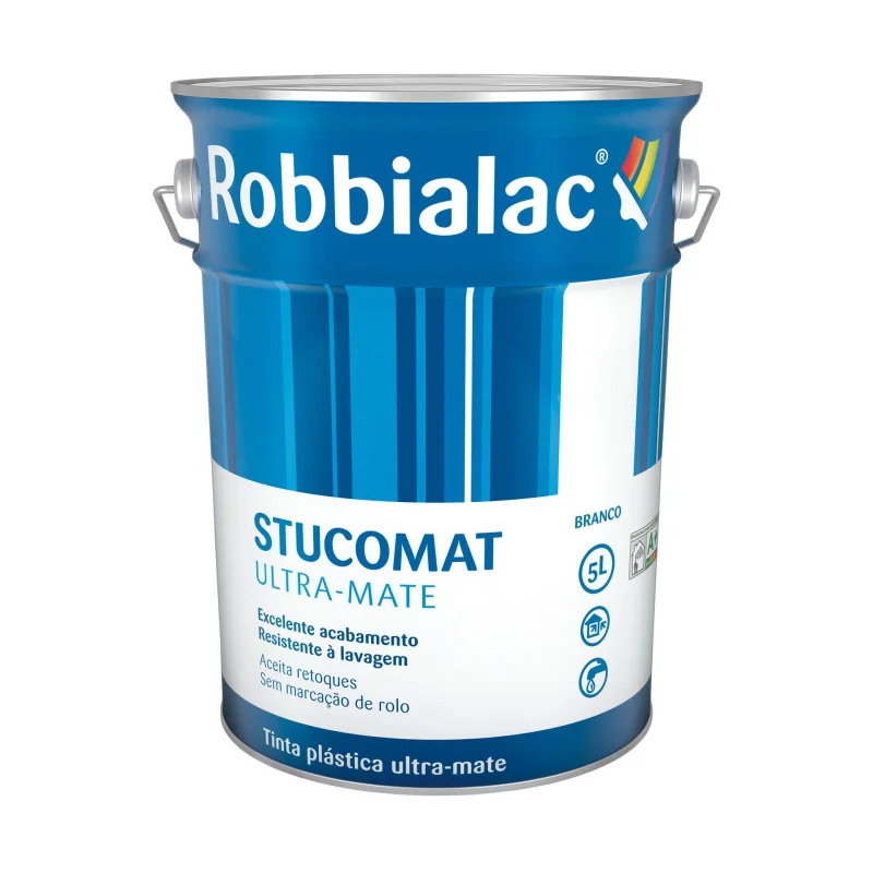 tinta-plastica-ultra-mate-stucomat-5lts-robbialac TINTA PLASTICA ULTA-MATE STUCOMAT 5LT - ROBBIALAC - Image 1