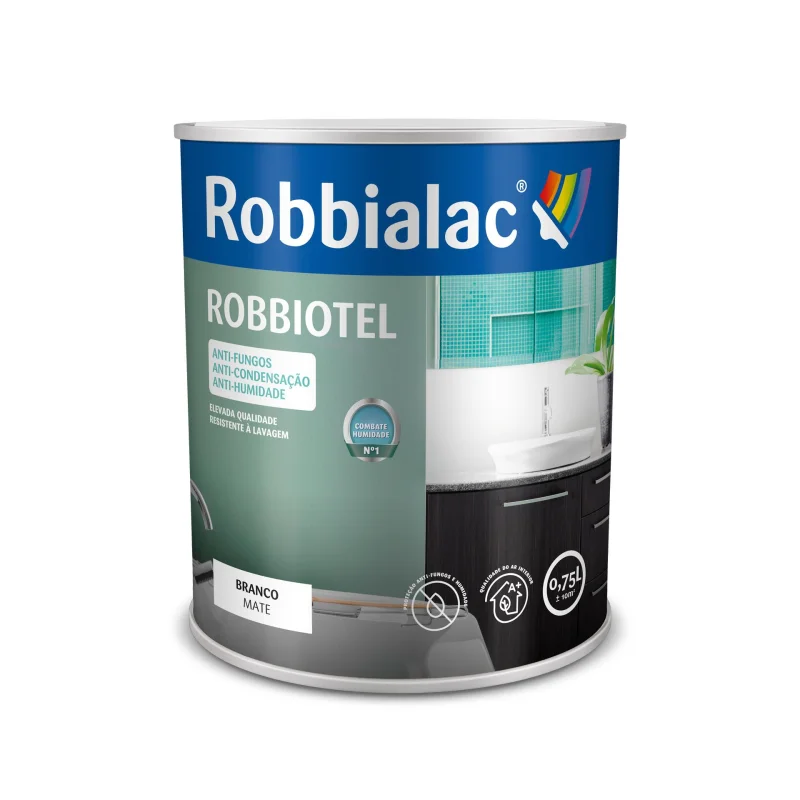 tinta-robbiotel-aquoso-mate-branco-0.75lts-robbialac TINTA ROBBIOTEL AQUOSO MATE BRANCO 0.75LTS ROBBIALAC - Image 1