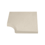 CANTO CONCAVO TRAVERTINO 45*30 BRANCO MACEL REFª C-31