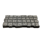 MOSAICO HID 40*20*3.3 CALÇADA PRETO POLIDA MACEL REFª 521