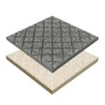MOSAICO HID 40*40*3 MOCA/PRETO MACEL REFª 4208