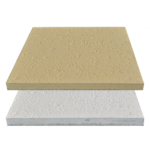 MOSAICO HID 40*40*3 PLACA TIPO TRAVERTINO (BRANCO/AMARELO) MACEL REFª 4306