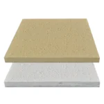 MOSAICO HID 40*40*3 PLACA TIPO TRAVERTINO (BRANCO/AMARELO) MACEL REFª 4306