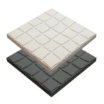 MOSAICO HID 30*30*2.3 TIPO CALÇADA BRANCO/PRETO MACEL REFª 3129