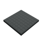 MOSAICO HID 30*30*2.3 TIPO TABLETE 64 CUBOS PRETO MACEL REFª 3126