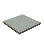 MOSAICO TACTIL LINHA GUIA MACEL 40*40 CINZA