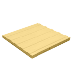 MOSAICO TACTIL PAVIMENTO DIRECIONAL 40*40*3.5 AMARELO -185 - MACEL