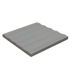 MOSAICO TACTIL PAVIMENTO DIRECIONAL 40*40*3.5 CINZA CLARO -185 - MACEL