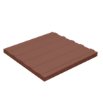 MOSAICO TACTIL PAVIMENTO DIRECIONAL 40*40*3.5 VERMELHO - M35-185 - MACEL