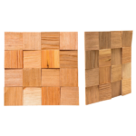 REVESTIMENTO QUADRADO MADEIRA NATURAL CLARA 16 CUBOS - RVM-QD/CL16 - MACEL